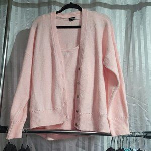 TORRID Pink vegan cashmere 2 piece sweater set size 2X